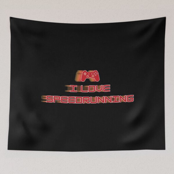 Item preview, Red Controller “I Love Speedrunning” Fast Distortion Gaming Design designed and sold by PHRASEandSTYLE.