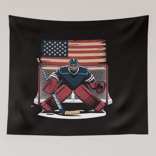 Item preview, Ice Hockey Goalie USA Flag Gift For Goalie designed and sold by ControlCenter.