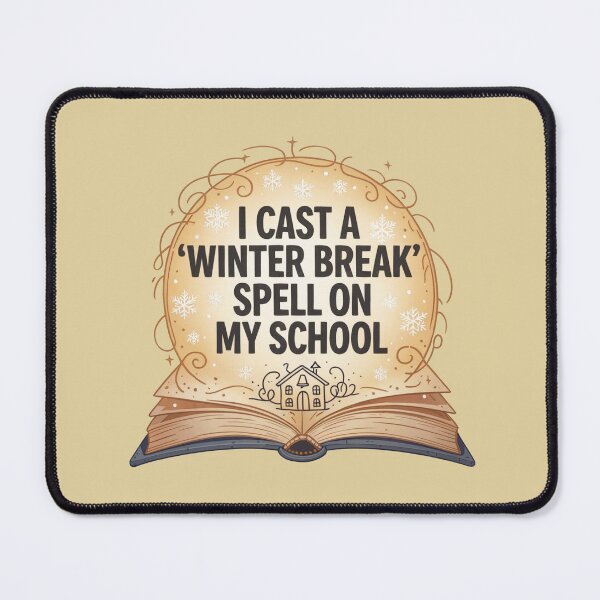 Item preview, I Cast a "Winter Break" Spell on My School – Funny Christmas Shirt designed and sold by GrzeGorzoG.