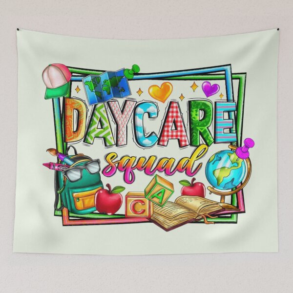 Item preview, Daycare Squad Apparel & Home Decor | Cute Childcare Teacher Gift | Preschool Daycare Staff Outfit designed and sold by Compass and a Camera.