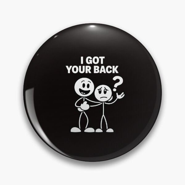 Item preview, I Got Your Back Stick Figure designed and sold by RatCurry.