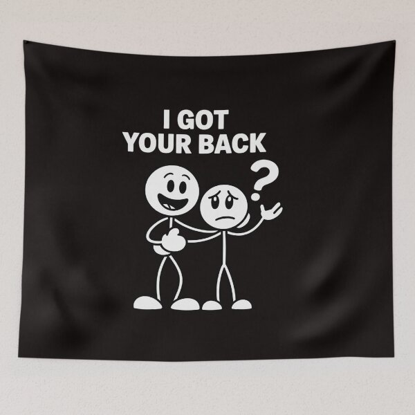Item preview, I Got Your Back Stick Figure designed and sold by RatCurry.