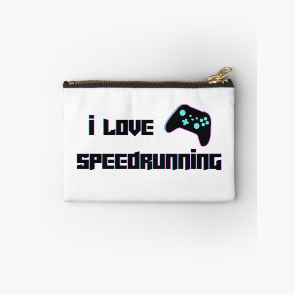 Item preview, Neon Pink-Blue Controller “I Love Speedrunning” Gaming Graphic designed and sold by PHRASEandSTYLE.