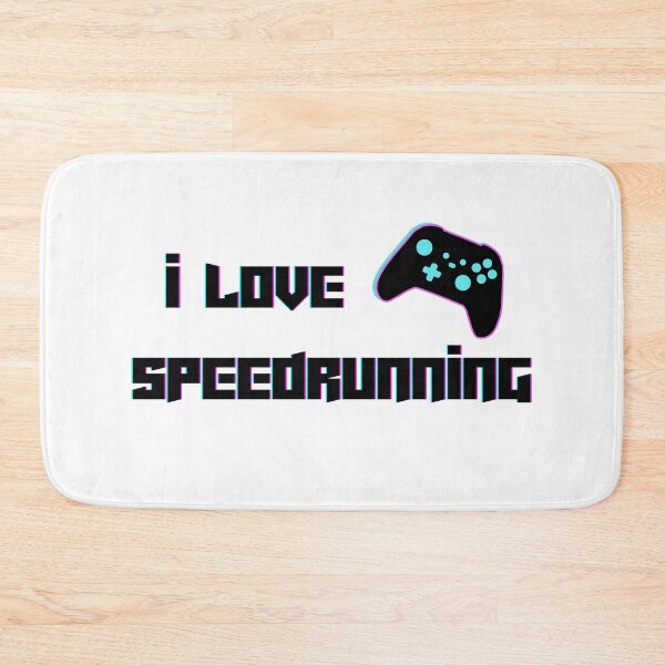 Item preview, Neon Pink-Blue Controller “I Love Speedrunning” Gaming Graphic designed and sold by PHRASEandSTYLE.