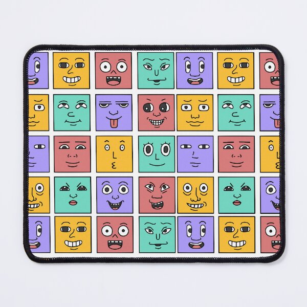 Item preview, Funny Pain Emoji Faces Square Comic Icons designed and sold by hussain-dz.