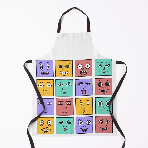 Item preview, Funny Pain Emoji Faces Square Comic Icons designed and sold by hussain-dz.