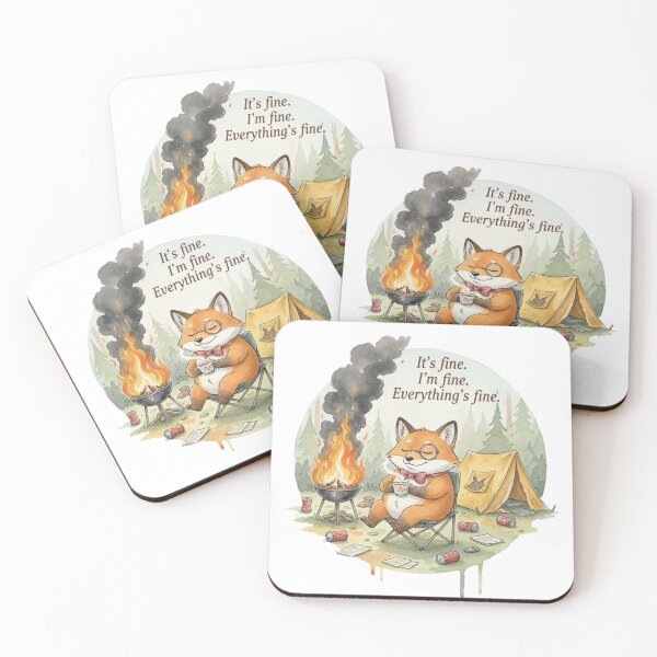 Item preview, It's Fine. I'm Fine. Everything's Fine. - Mr. Foxly's Unbothered Philosophy designed and sold by Wild-Rose-.