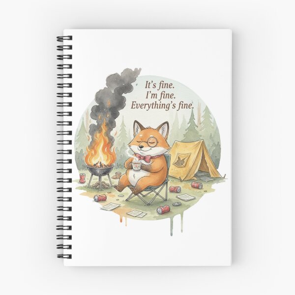 Item preview, It's Fine. I'm Fine. Everything's Fine. - Mr. Foxly's Unbothered Philosophy designed and sold by Wild-Rose-.