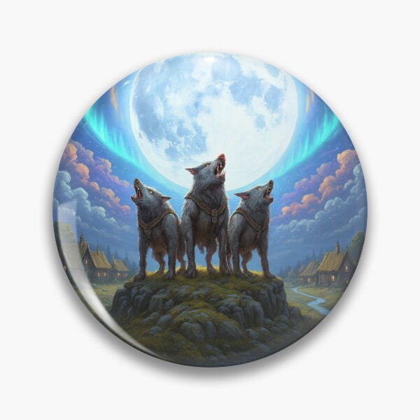 Item preview, Celestial Chorus Wolves designed and sold by Brickroad Dsigns.