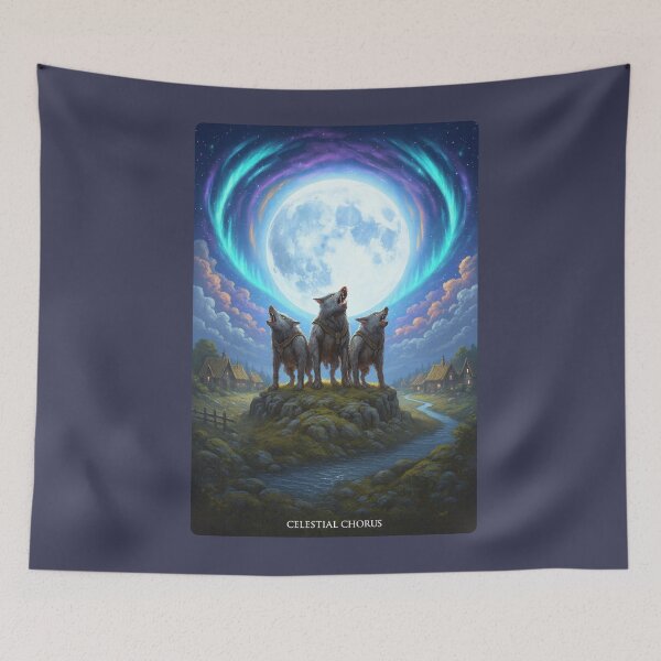 Item preview, Celestial Chorus Wolves designed and sold by Brickroad Dsigns.