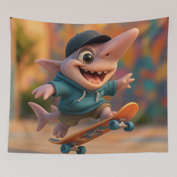 Item preview, Skater Goblin Shark designed and sold by Sillytoe.