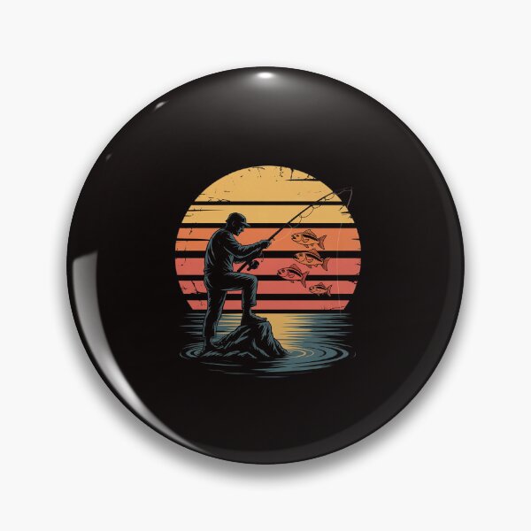 Item preview, Fisherman Sunset catching a fish & view beneath the water designed and sold by RatCurry.