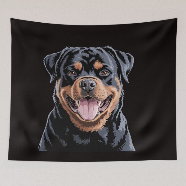 Item preview, Face Portrait Watercolor Painting Rott Cool Dog Rottweiler designed and sold by RatCurry.