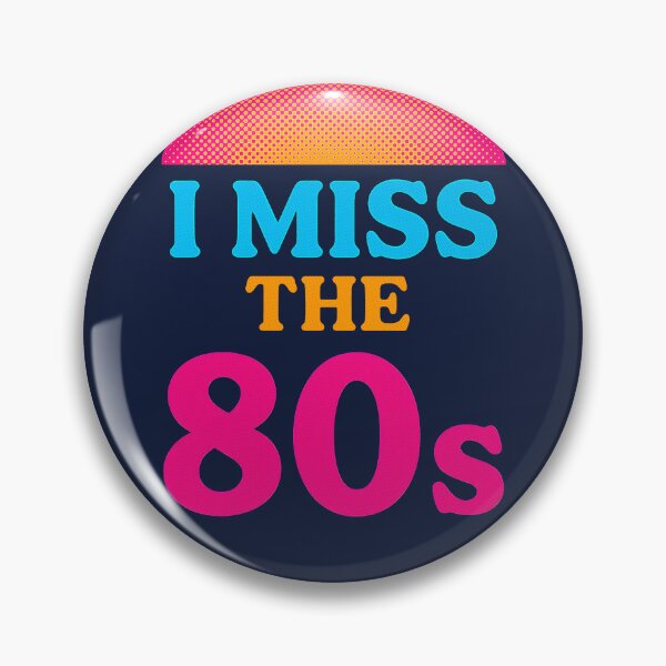 Item preview, I Miss The 80s – Neon Halftone Retro designed and sold by SteadyRolling.