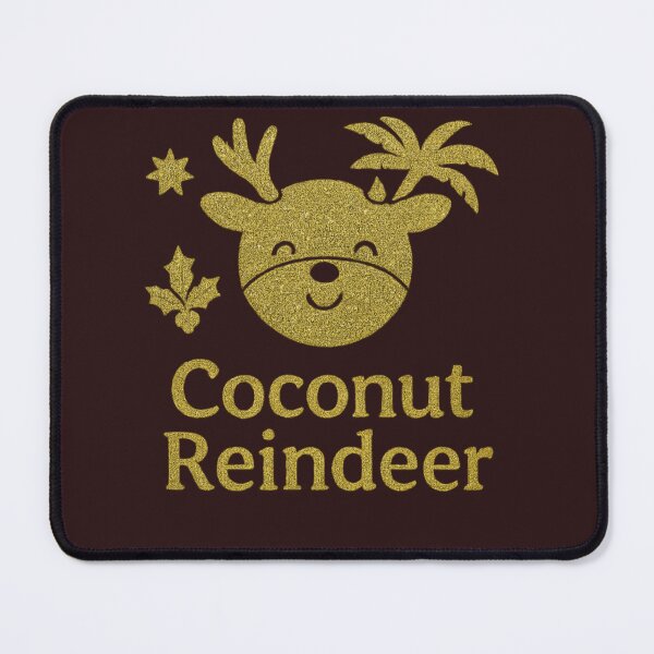 Item preview, Tropical Reindeer Coconut Head Beach Christmas Glow Design designed and sold by TrinovaCreates.