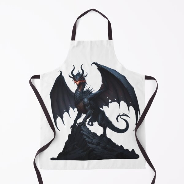 Item preview, Dark Fantasy Black Dragon Illustration designed and sold by TFM-Fashion.