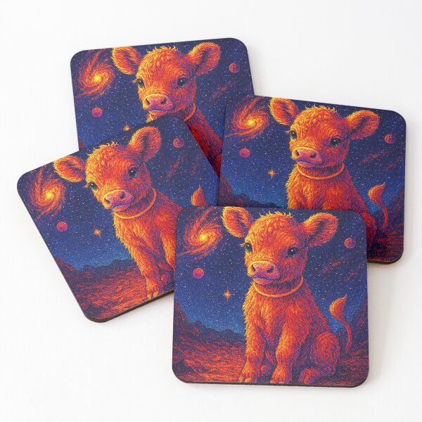 Item preview, Cosmic Baby Cow – Trippy Galaxy Art designed and sold by Expl0rer.