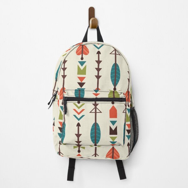 Item preview, Retro 1970s Mod Teal, Olive & Native American Arrow Design designed and sold by RetroMaggie.