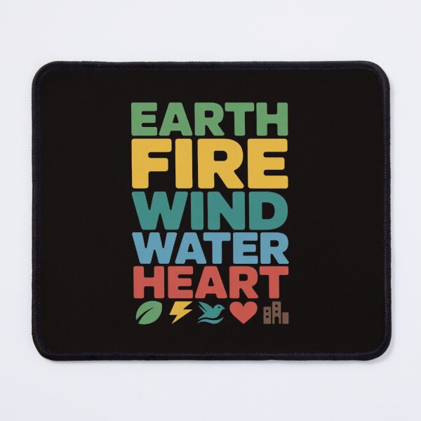 Item preview, Captain Planet Earth Day Earth Wind Fire Water Heart Symbols designed and sold by LapFemile.