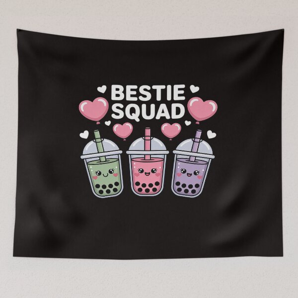 Item preview, Bestie Squad Bubble Tea Cute Kawaii Friends Lovers BFF Girls designed and sold by LapFemile.