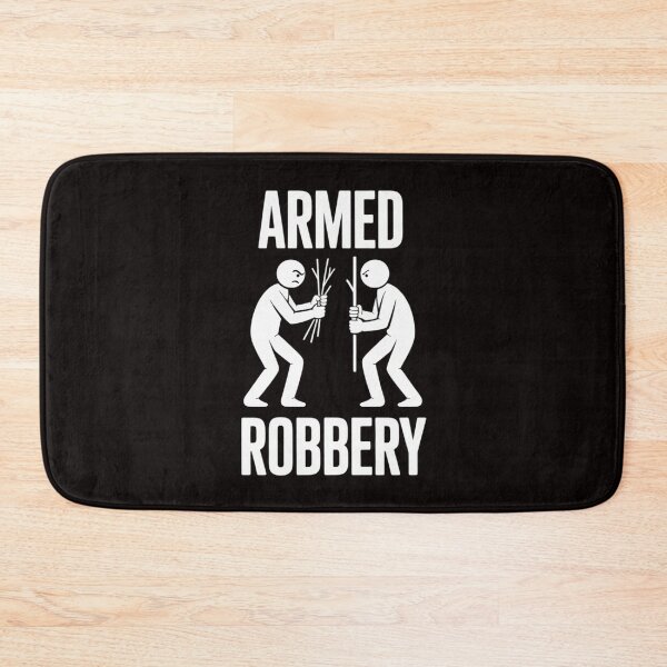 Item preview, Armed Robbery Sarcastic Sarcasm Stickman Stick Figure designed and sold by LapFemile.