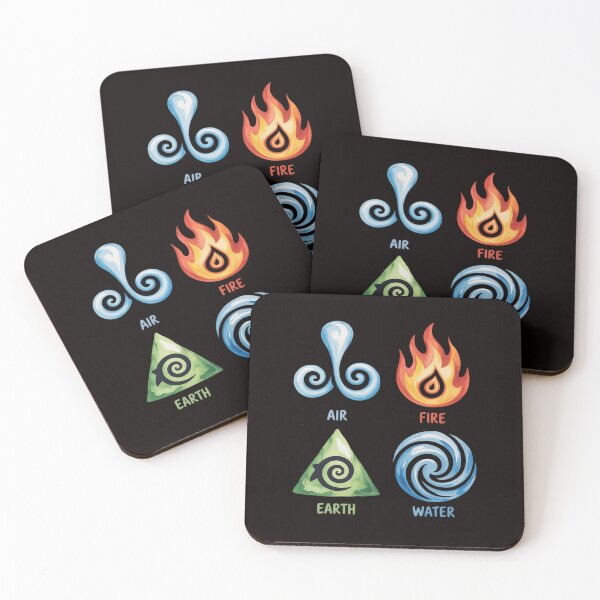 Item preview, Air Fire Water Earth Logo designed and sold by LapFemile.