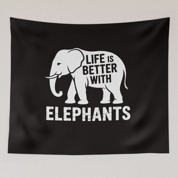 Item preview, Womens Life Is Better With Elephants Elephant Lover designed and sold by LapFemile.