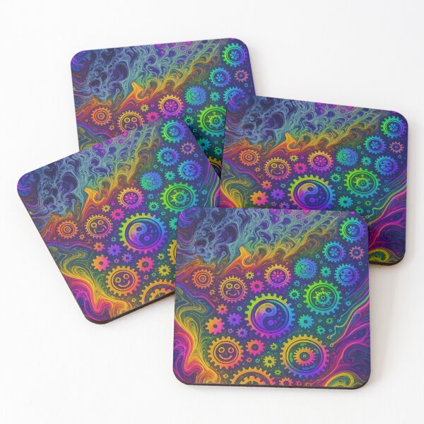 Artikelvorschau, Rainbow Gears – Abstract Swirl Pattern entworfen und verkauft von AnnaMagicArt.