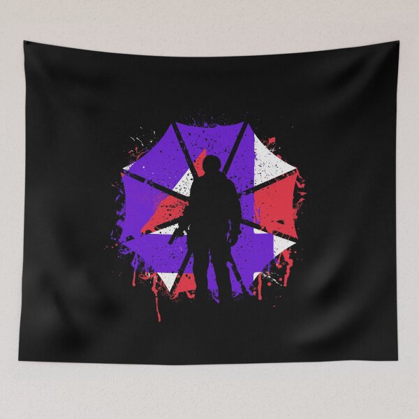 Item preview, Retro Remake umbrella corp re4 leon Purple designed and sold by therocketman.