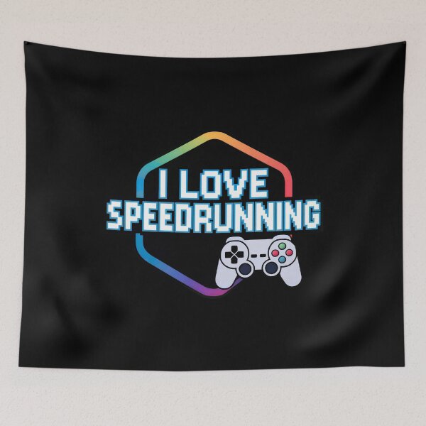 Item preview, RGB Hexagon Speedrunning Design with Gamer Controller designed and sold by PHRASEandSTYLE.