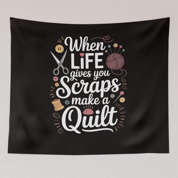 Item preview, When Life Gives You Scraps Make A Quilt Quilting Lover Gift designed and sold by LapFemile.