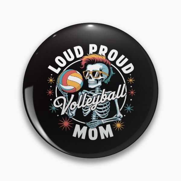 Item preview, Volleyball Mom Skeleton Loud Proud Mother of the Best Player designed and sold by MuteElevent.