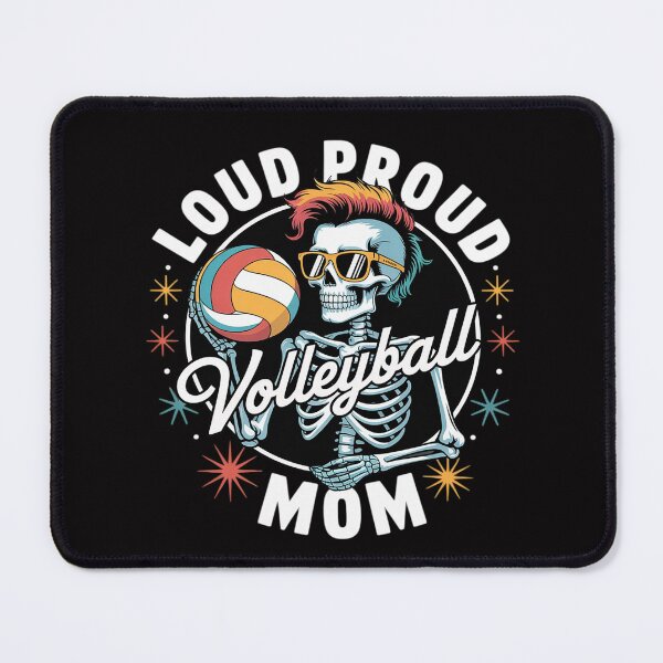 Item preview, Volleyball Mom Skeleton Loud Proud Mother of the Best Player designed and sold by MuteElevent.