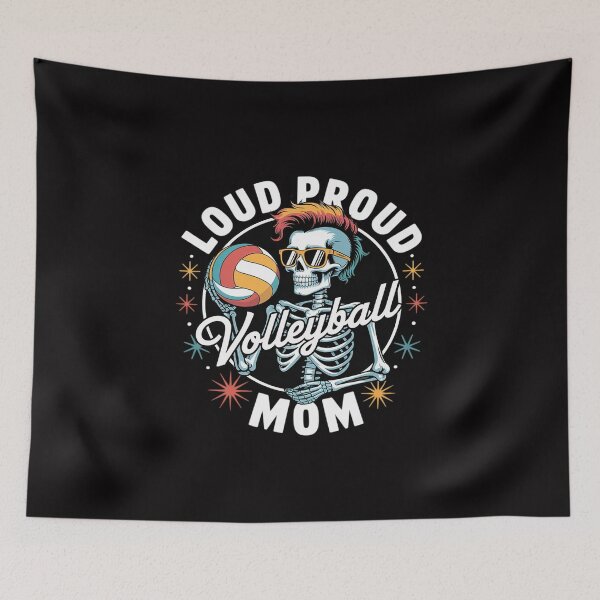 Item preview, Volleyball Mom Skeleton Loud Proud Mother of the Best Player designed and sold by MuteElevent.