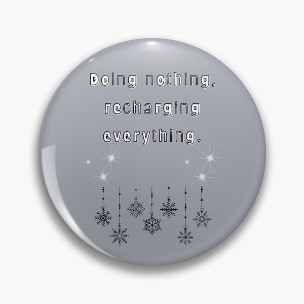 Item preview, Doing Nothing, Recharging Everything — Cozy Pastel Quote designed and sold by mintmono-studio.