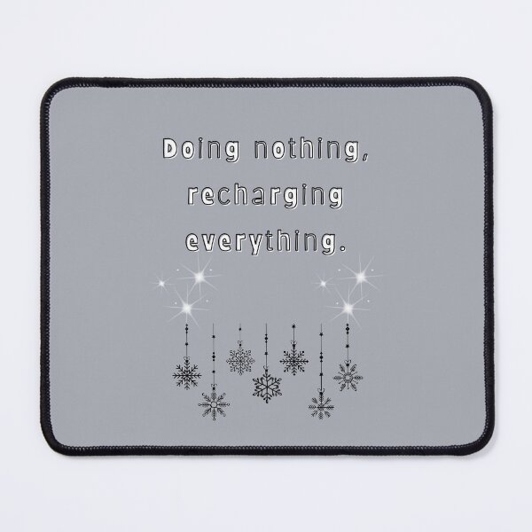 Item preview, Doing Nothing, Recharging Everything — Cozy Pastel Quote designed and sold by mintmono-studio.
