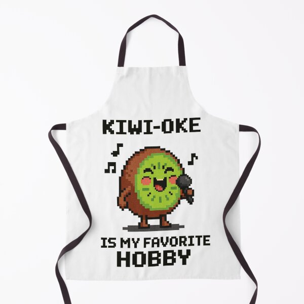 Item preview, Kiwi-oke Is My Favorite Hobby | Cute Singing Pixel Kiwi Pun Design designed and sold by BoxaroundJacks.