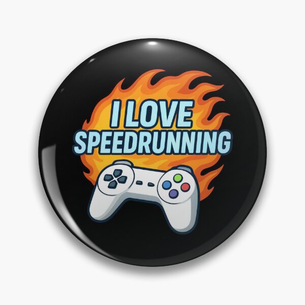 Item preview, Bold I Love Speedrunning Flame Controller Design designed and sold by PHRASEandSTYLE.