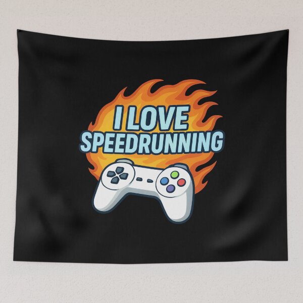 Item preview, Bold I Love Speedrunning Flame Controller Design designed and sold by PHRASEandSTYLE.