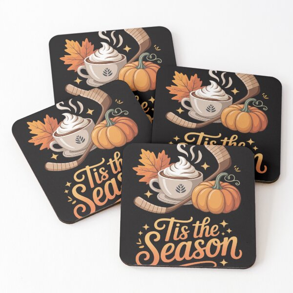 Item preview, Tis The Season Hockey Latte Leaves Hello Pumpkin Halloween designed and sold by CareTopping.