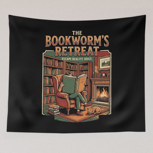Item preview, Introvert Book Lover - The Bookworm's Retreat designed and sold by TB Designs Official.