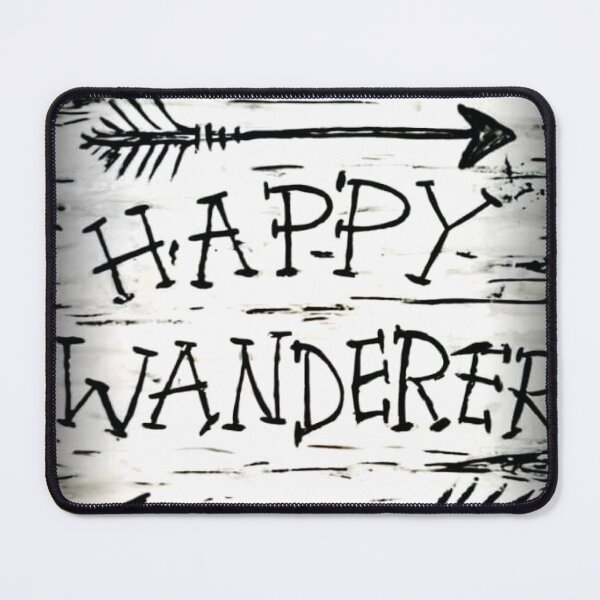 Item preview, Happy Wanderer / Wanderlust / Traveller / Van Life / Birch Bark / Arrows / Hiker / Adventure designed and sold by artenvironments.