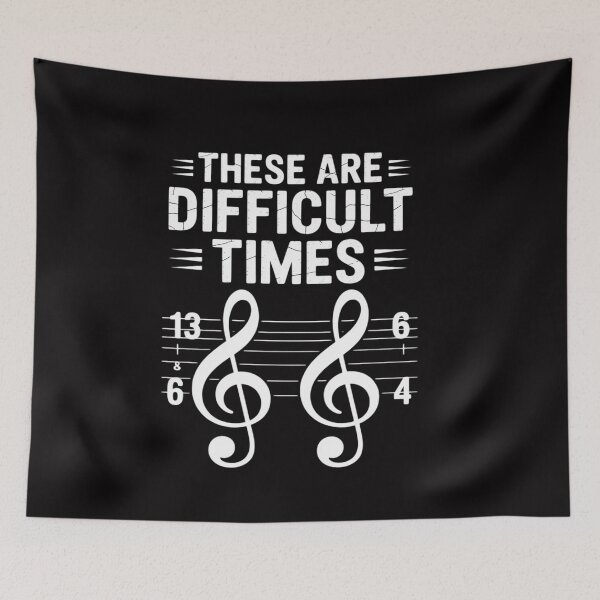 Item preview, These Are Difficult Times Music designed and sold by ConceptThena.