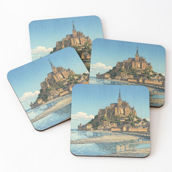 Item preview, Mont Saint Michel Japanese Woodblock Print designed and sold by Takeda-art.