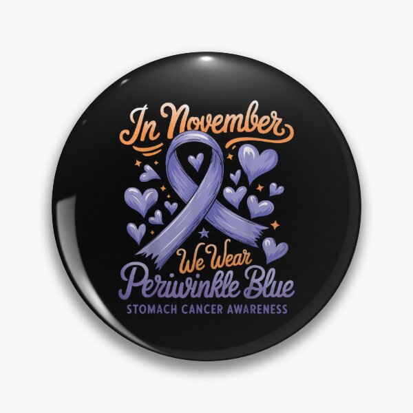 Item preview, In November We Wear Periwinkle Blue Stomach Cancer Awareness Shirt designed and sold by Marga1994.