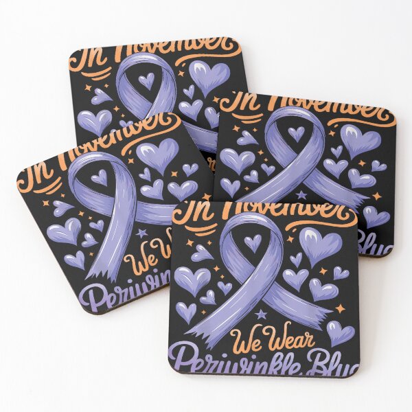 Item preview, In November We Wear Periwinkle Blue Stomach Cancer Awareness Shirt designed and sold by Marga1994.