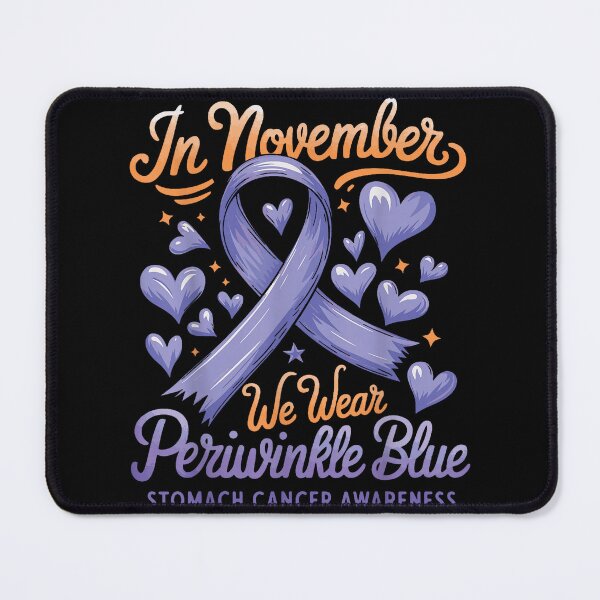Item preview, In November We Wear Periwinkle Blue Stomach Cancer Awareness Shirt designed and sold by Marga1994.