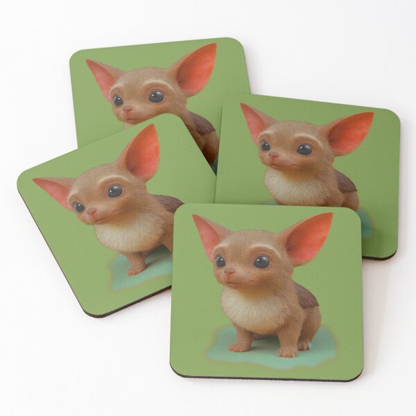 Item preview, Cute brown creature with large ears sits on green surface in a whimsical, fictional setting during daylight designed and sold by Beast Reality.
