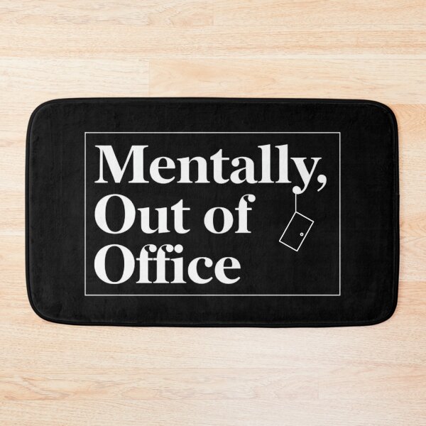 Item preview, Mentally Out of Office – Minimalist Workplace Humor Shirt designed and sold by PunAtWork.