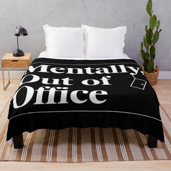Item preview, Mentally Out of Office – Minimalist Workplace Humor Shirt designed and sold by PunAtWork.